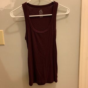 soft maroon tank